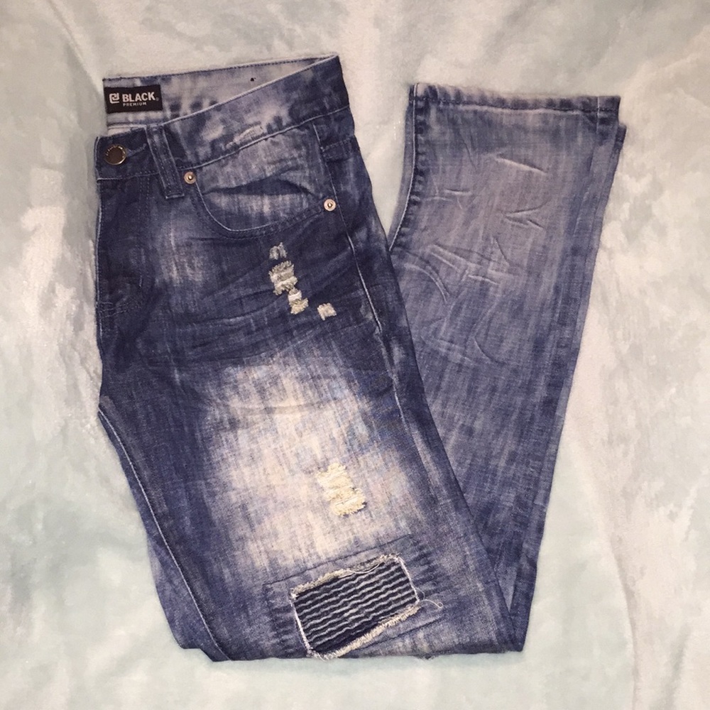 Black Premium Moto Jeans